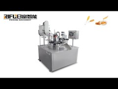 Automatic Rotary Honey Spoon Filling Sealing Machine | 7g 10g 15g Plastic Cup