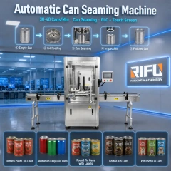 Automatic Can Seaming Machine 丨Industrial Tin Can Sealer for Food & Paper Can Sealing