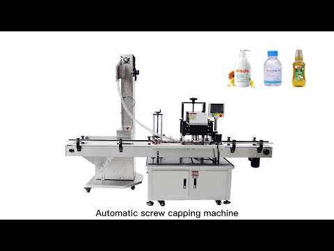 Automatic Four-Wheel Twist Capping Machine for Plastic & Glass Bottles