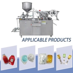 Alu‑plastic blister packaging machine, applicable for various liquid and paste finished products samples