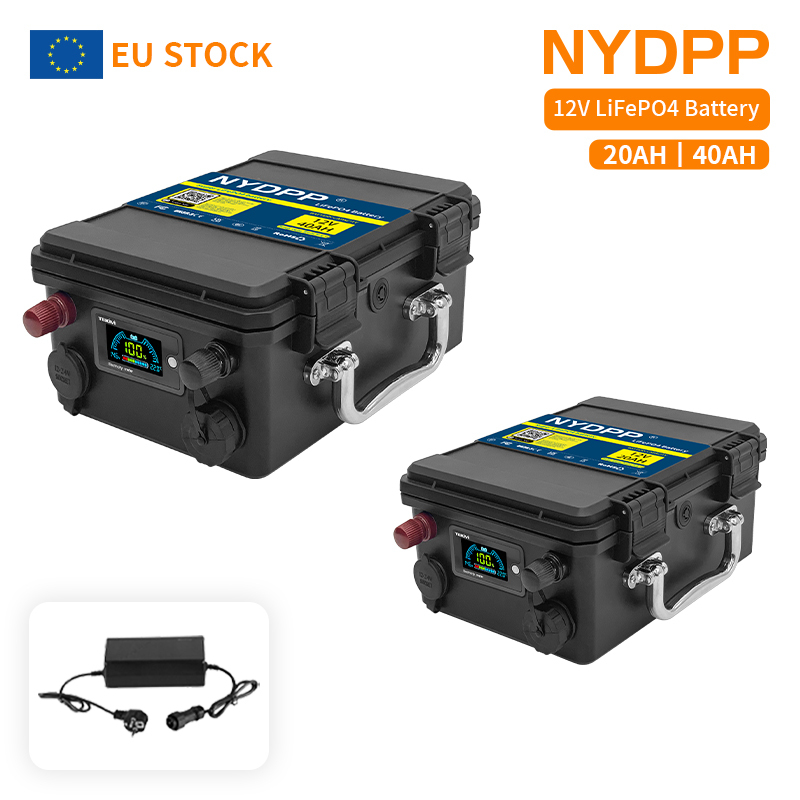 Batterie 24V LiFePO4 100AH 120AH 150AH 200AH avec chargeur 10A
