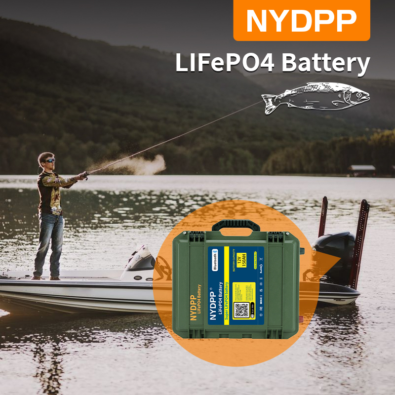 12V LiFePO4 batterie 150AH 200AH 300AH, 12.8v fer phosphate batterie au lithium est livré avec un chargeur 20A.