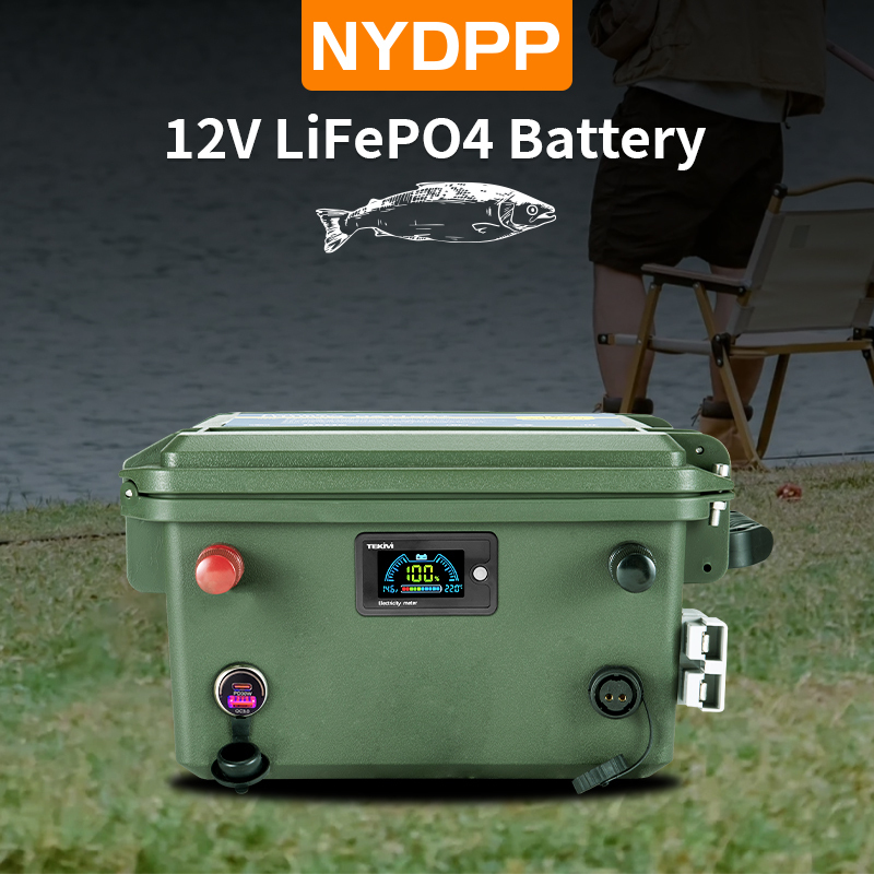 12V LiFePO4 batterie 150AH 200AH 300AH, 12.8v fer phosphate batterie au lithium est livré avec un chargeur 20A.