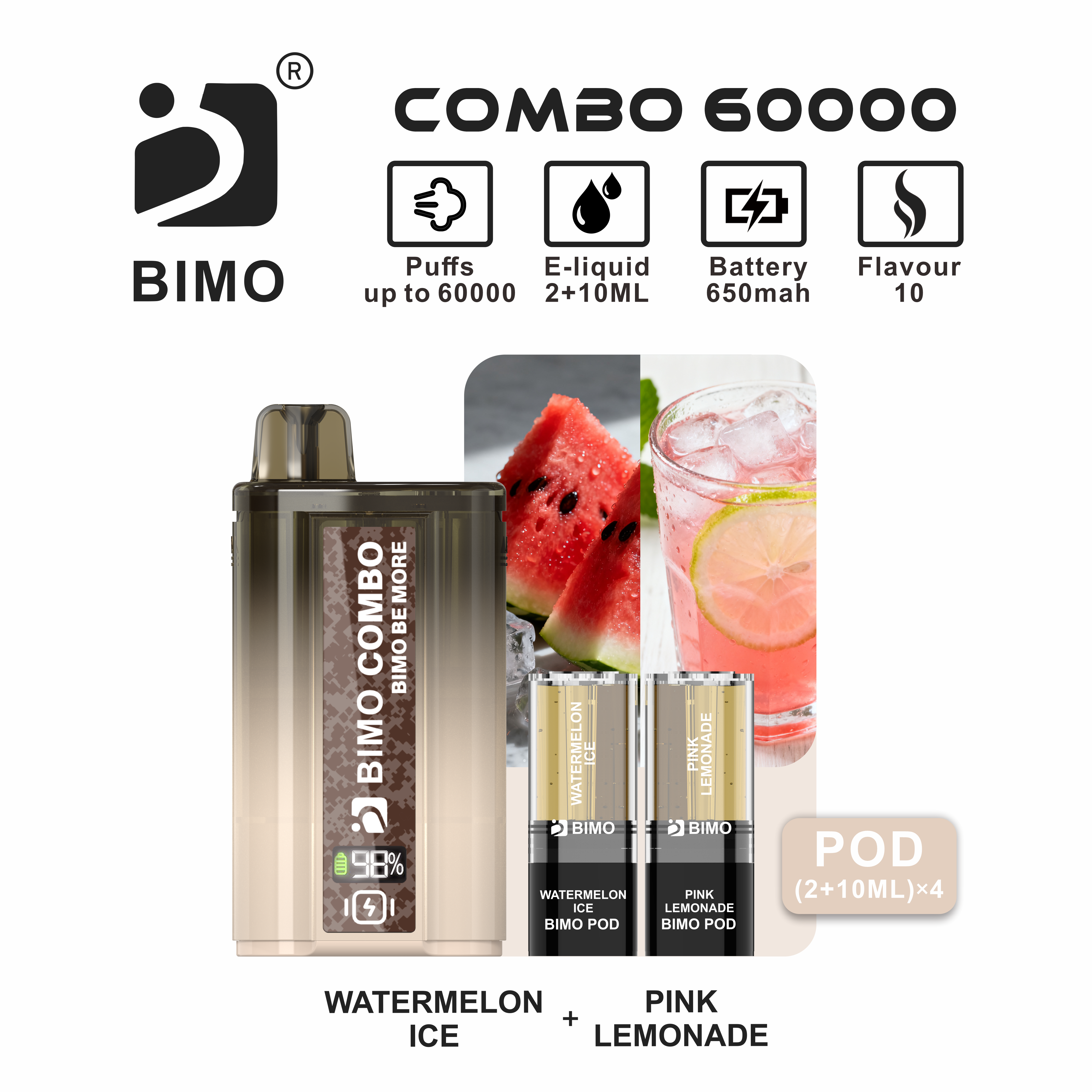 BIMO COMBO 60000 Puffs,MY SHOP,BIMO COMBO 60000 Puffs