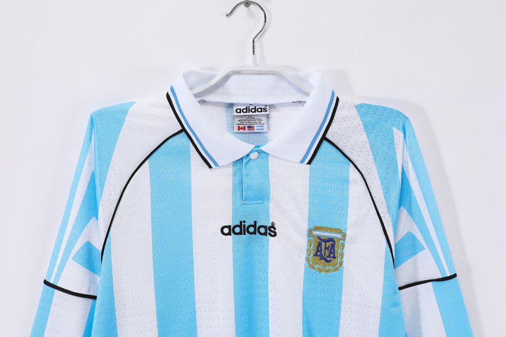 9697 season Argentina away Long sleeved retro Fan version