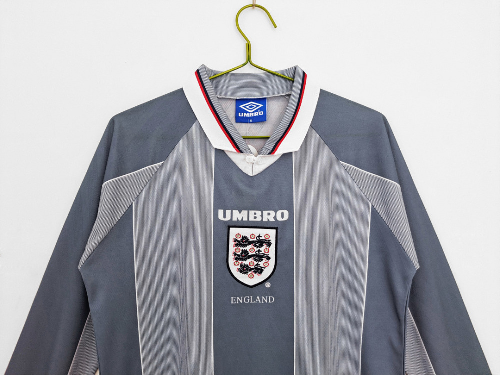 1996 season England away Long sleeved retro Fan version
