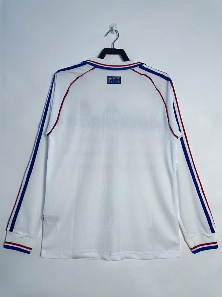 1998 season France away Long sleeved retro Fan version