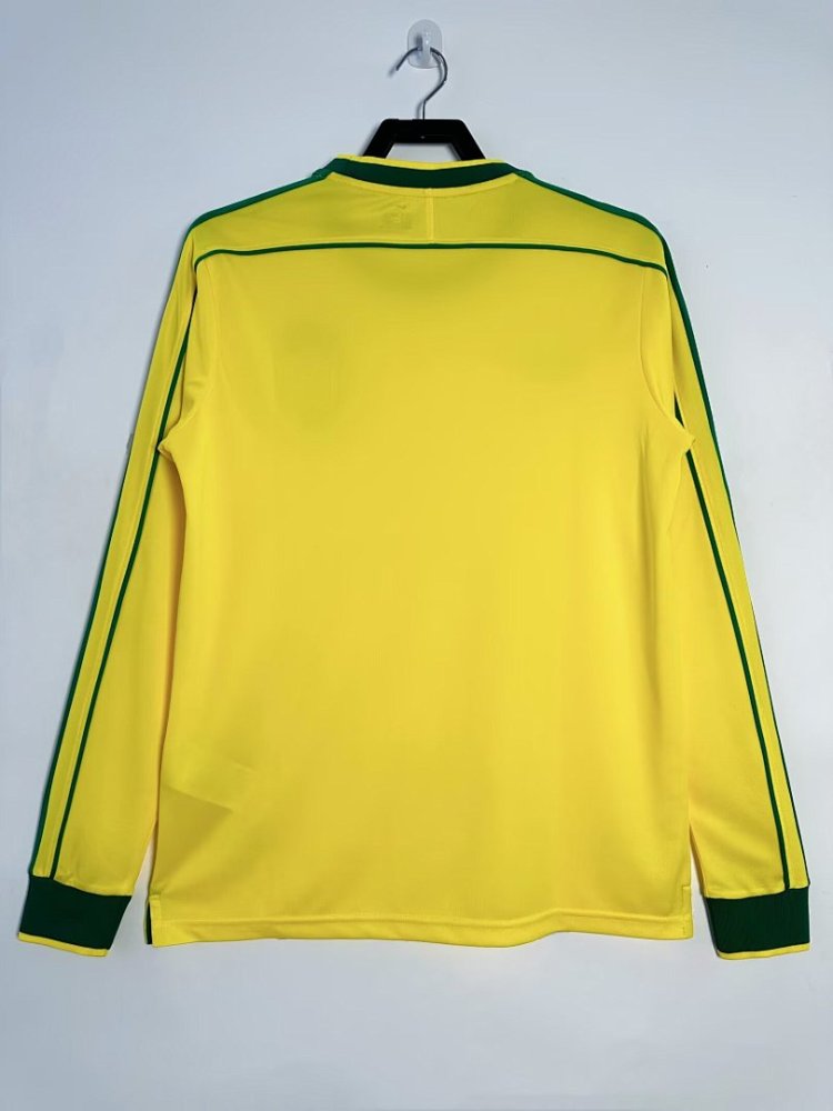 1998 season Brazil home Long sleeved retro Fan version