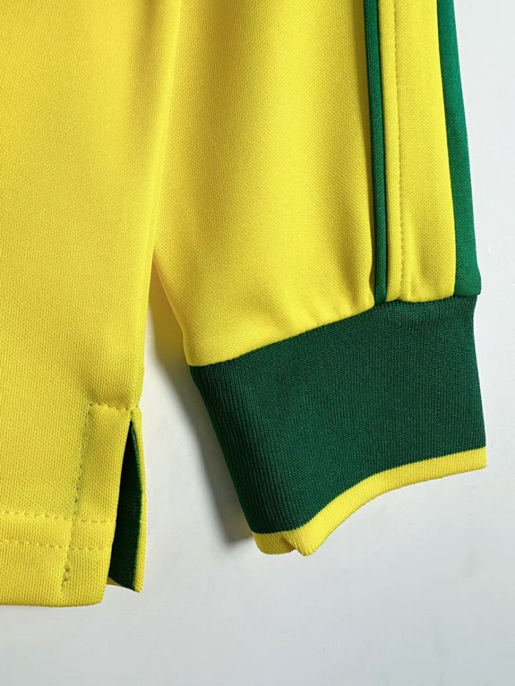 1998 season Brazil home Long sleeved retro Fan version