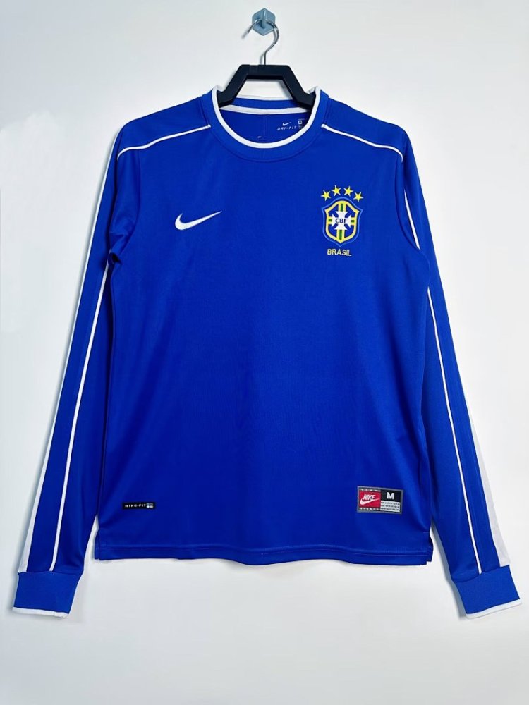 1998 season Brazil away Long sleeved retro Fan version