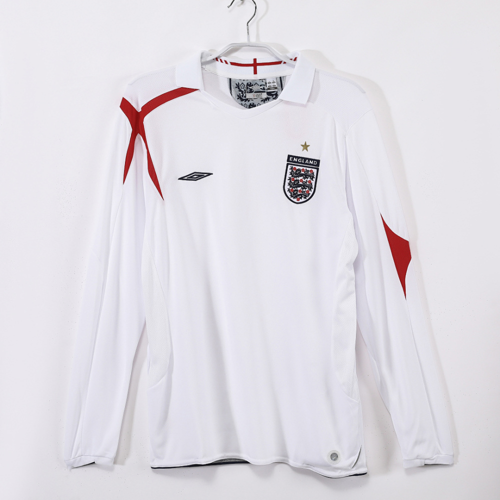 2006 season England home Long sleeved retro Fan version