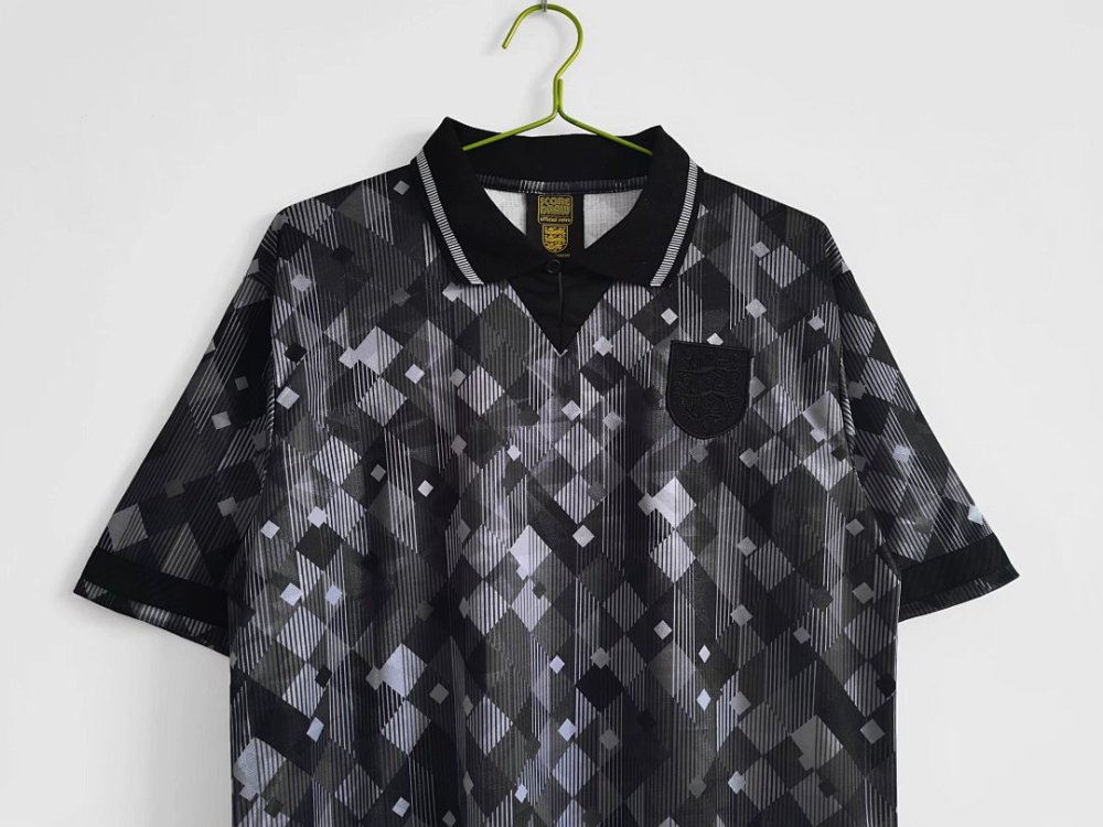 1990 season England Black retro Fan version