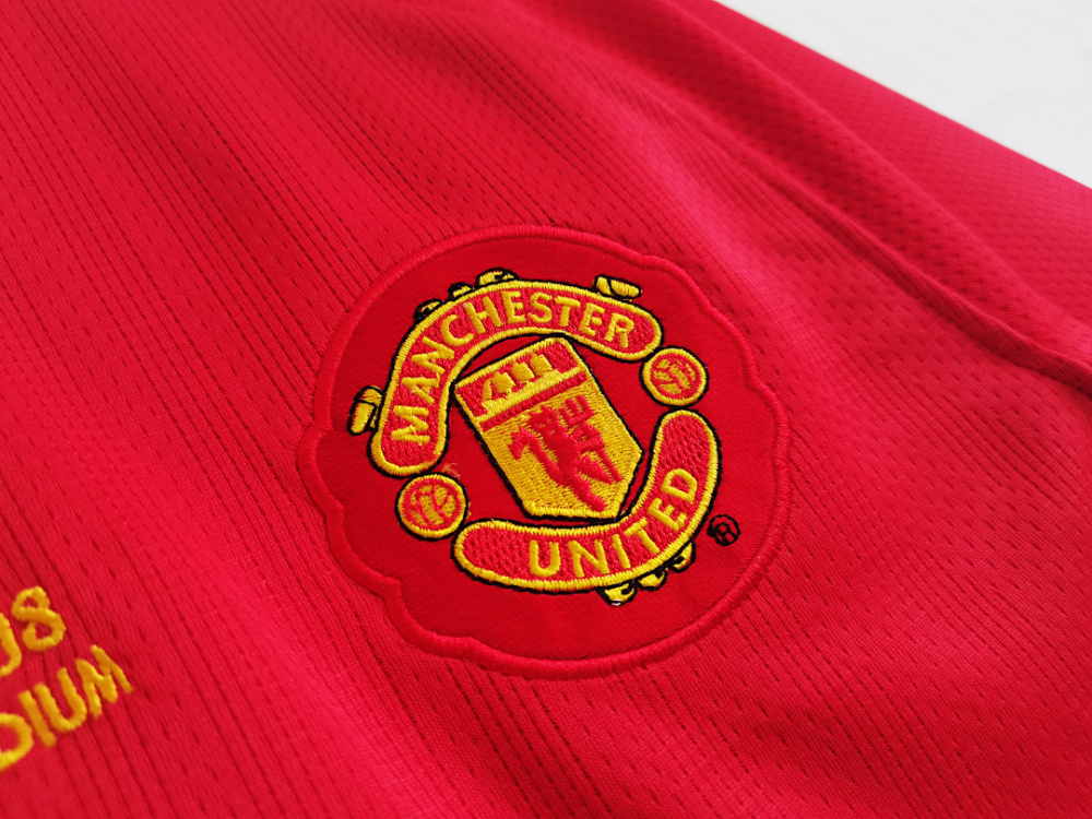 2007/08 season  Manchester United UEFA Champions League home Long sleeved retro Fan version