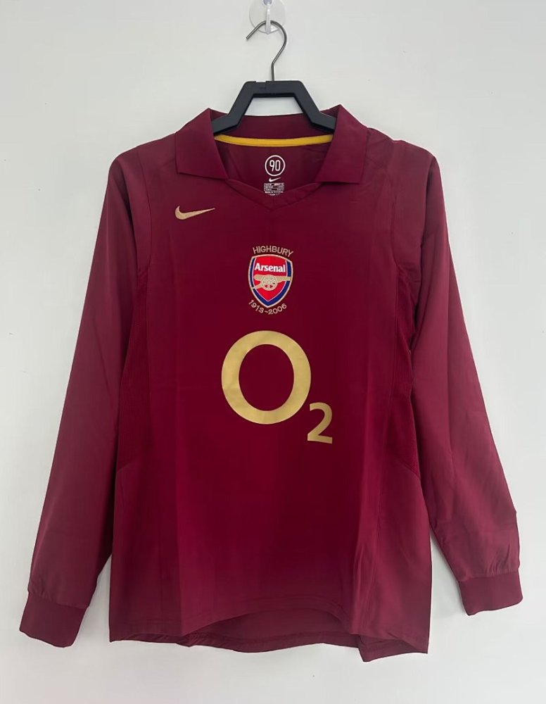 2005/06 season  Arsenal home Long sleeved retro Fan version