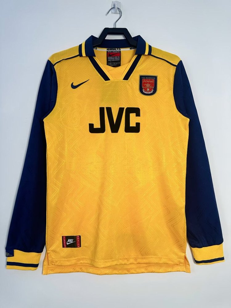 1996/97 season  Arsenal away Long sleeved retro Fan version
