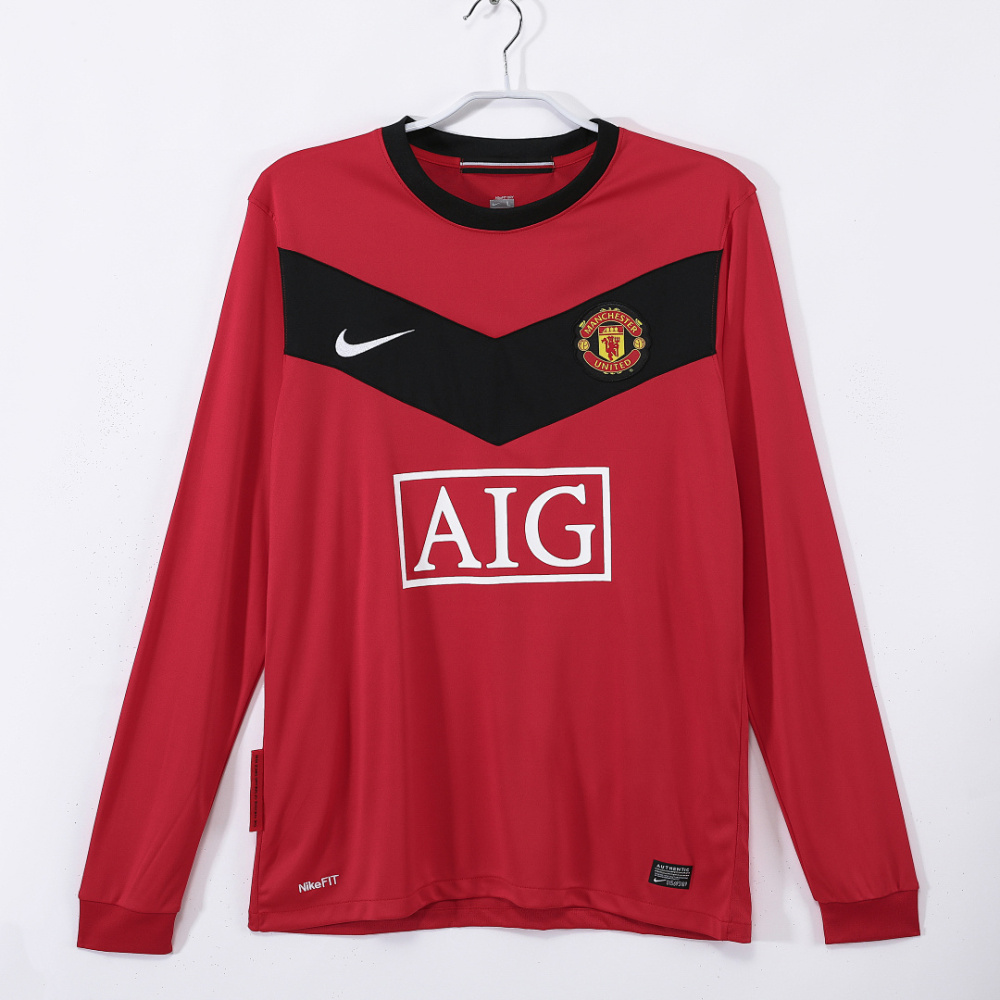 2010 season  Manchester United home Long sleeved retro Fan version