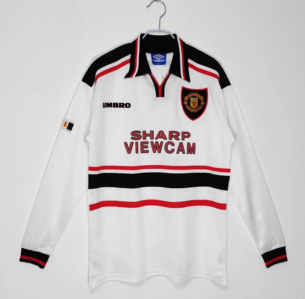 1998/99 season  Manchester United away Long sleeved retro Fan version