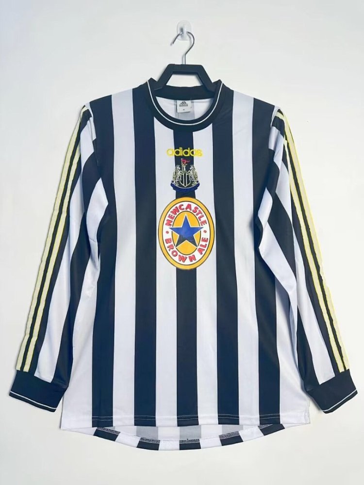 1997/99 season  Newcastle United home Long sleeved retro Fan version