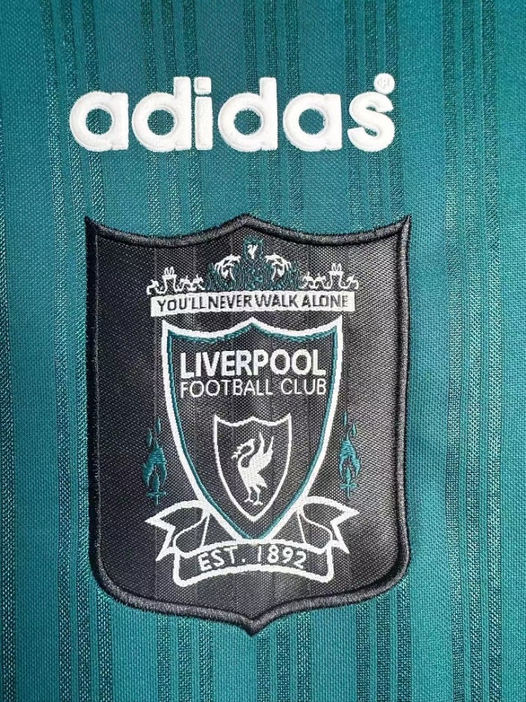 95/96 season Liverpool green Retro