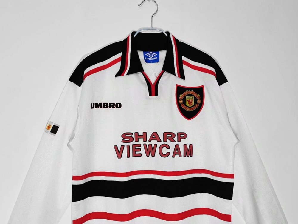 1998/99 season  Manchester United away Long sleeved retro Fan version