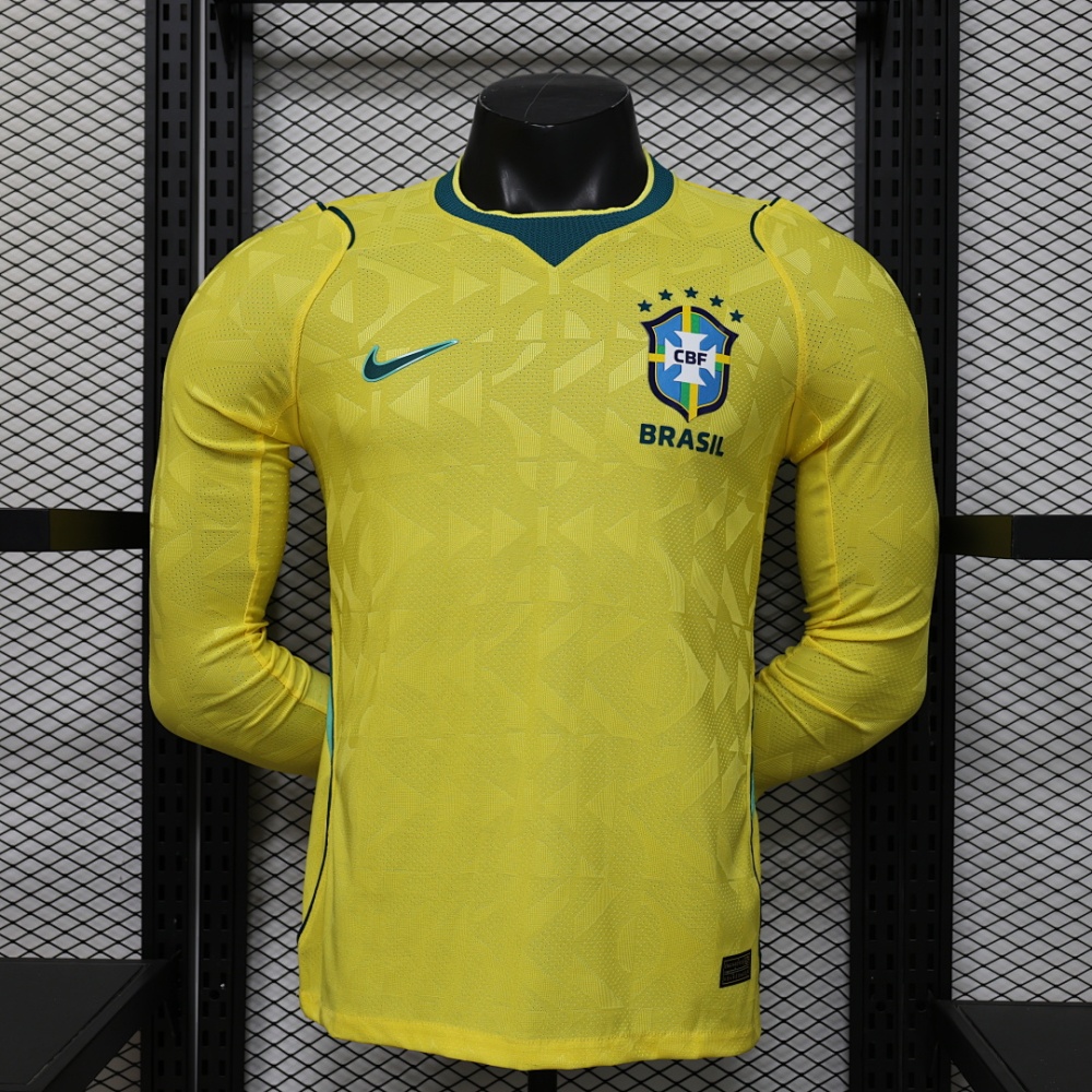 2026 FIFA World Cup Brazil home Long sleeved Player version