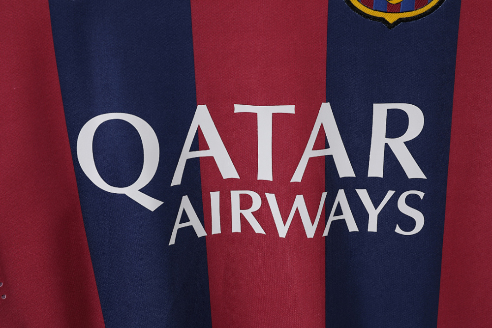 2014/15 season  Barcelona home Long sleeved retro Fan version