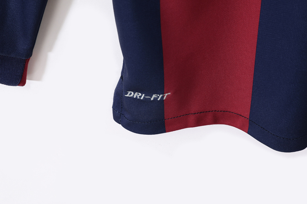 2014/15 season  Barcelona home Long sleeved retro Fan version