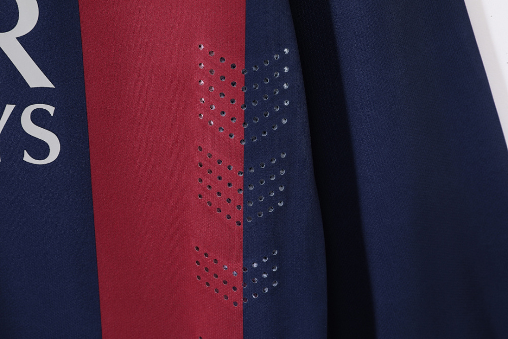 2014/15 season  Barcelona home Long sleeved retro Fan version