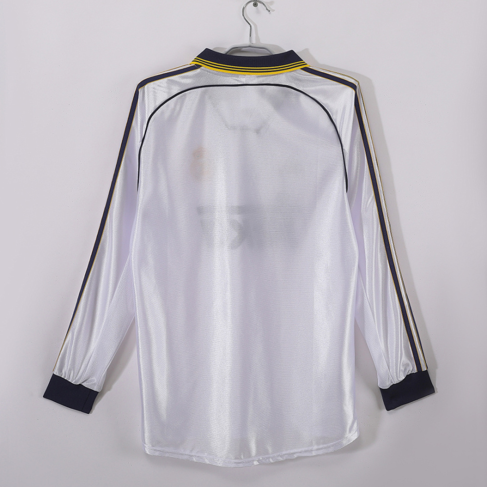 1998/00 season Real Madrid home Long sleeved retro Fan version