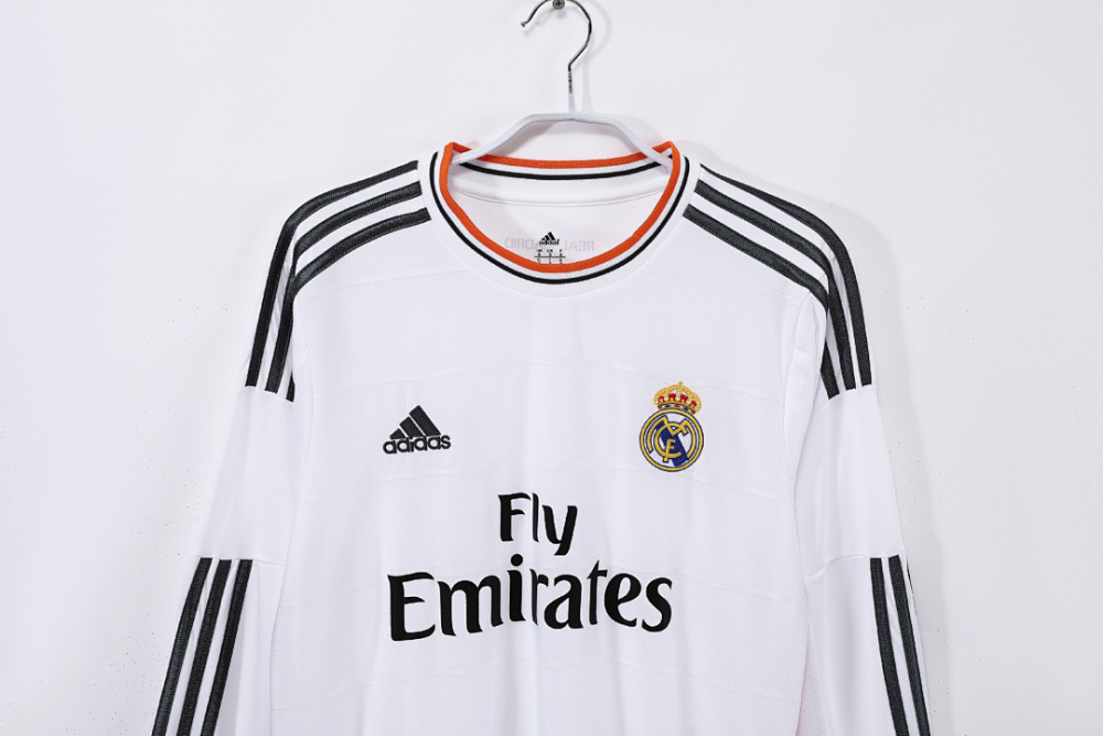 2013/14 season Real Madrid home Long sleeved retro Fan version