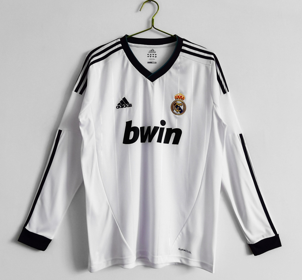 2012/13 season Real Madrid home Long sleeved retro Fan version
