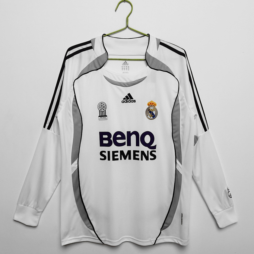 2006/07 season Real Madrid home Long sleeved retro Fan version
