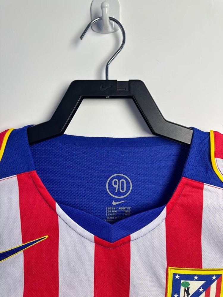 2004/05 season Atletico Madrid home Long sleeved retro Fan version