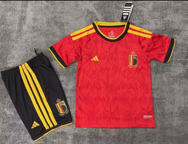 2026 FIFA World Cup Belgium home Kids kit