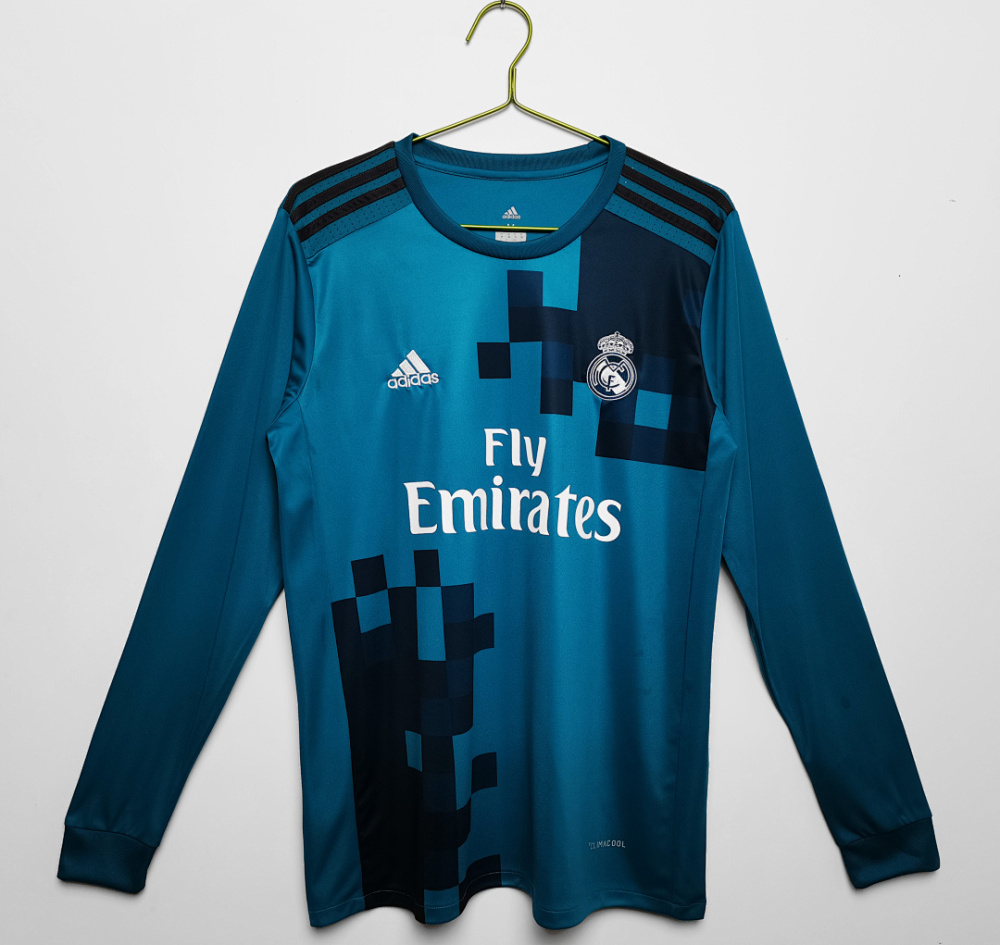 2017/18 season Real Madrid third Long sleeved retro Fan version
