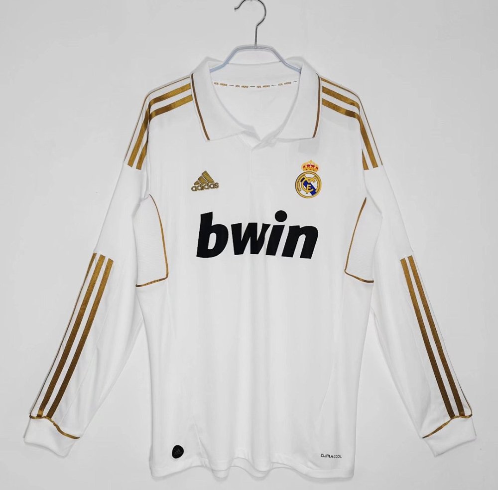 2011/12 season Real Madrid home Long sleeved retro Fan version