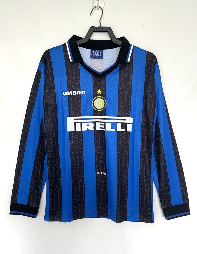 1997/98 season Inter Milan home Long sleeved retro Fan version