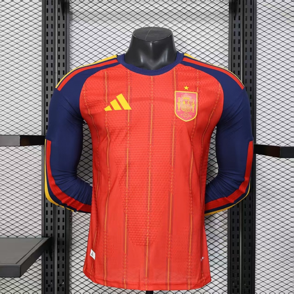 2026 FIFA World Cup Spain home Long sleeved Player version