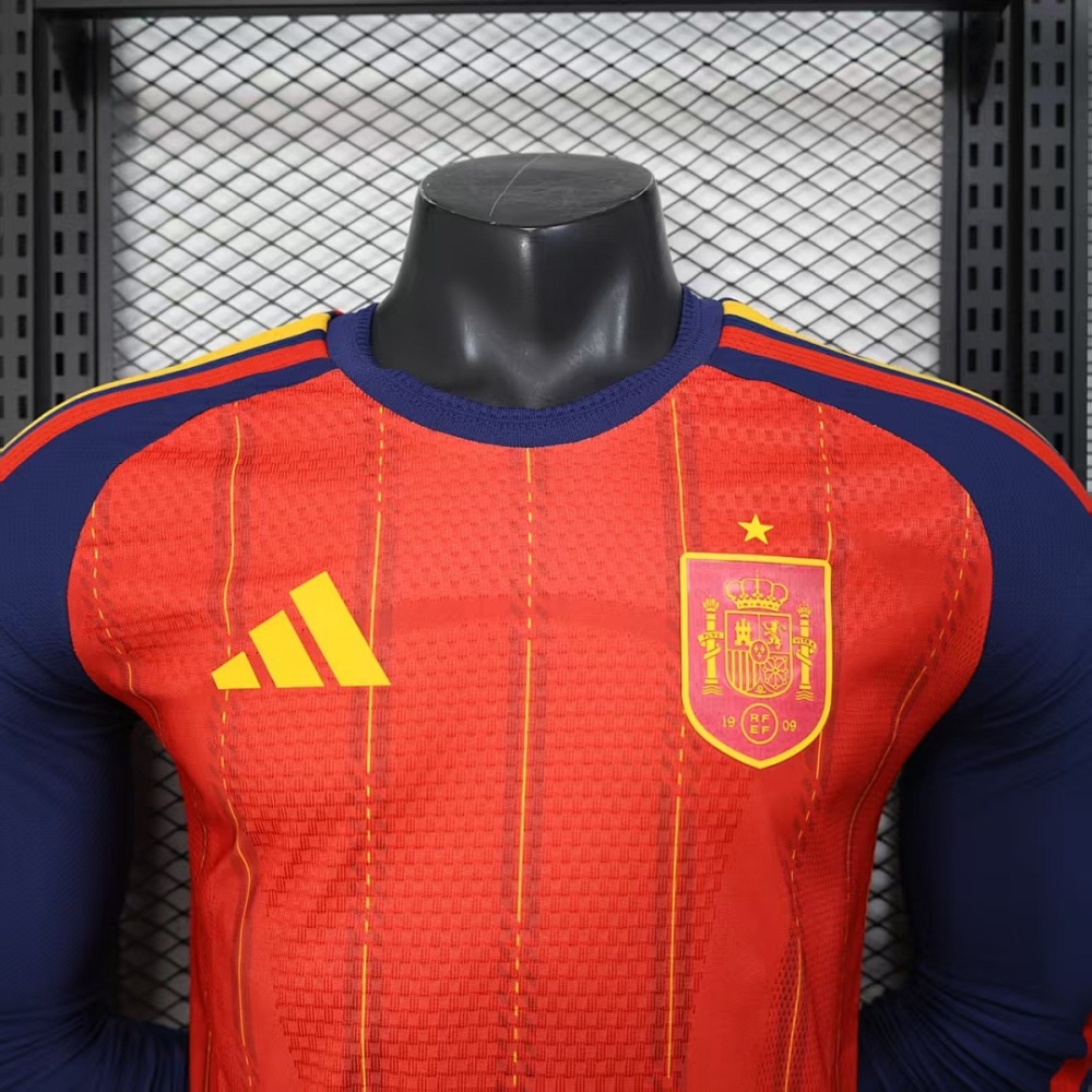 2026 FIFA World Cup Spain home Long sleeved Player version