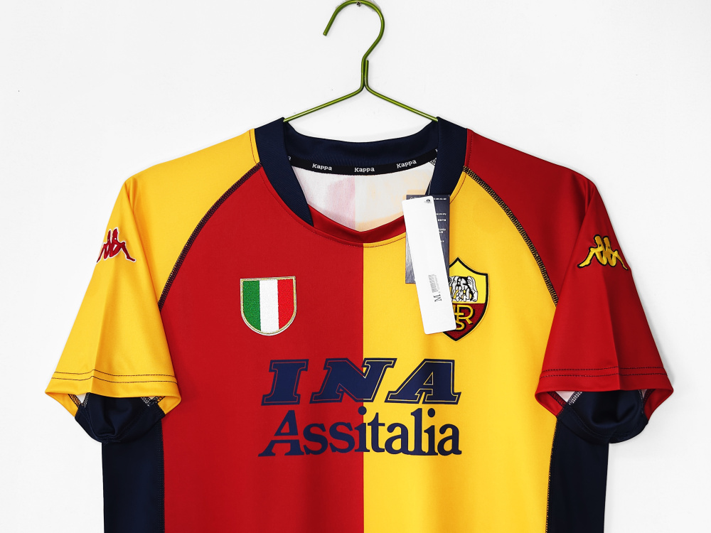 2000/01 season Roma home retro