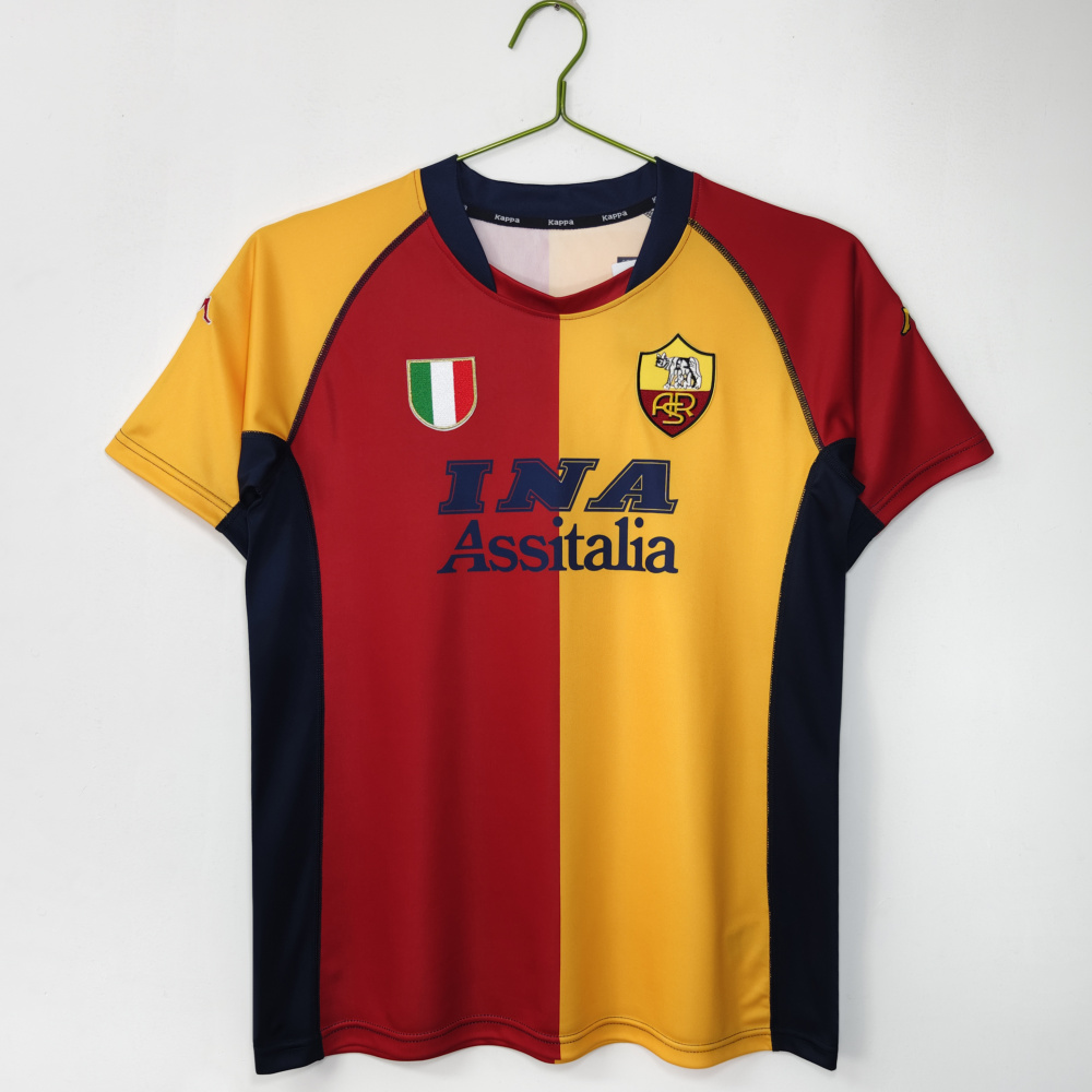 2000/01 season Roma home retro