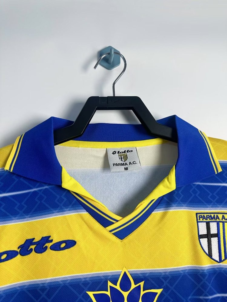 1998/99 season Parma home Long sleeved retro Fan version