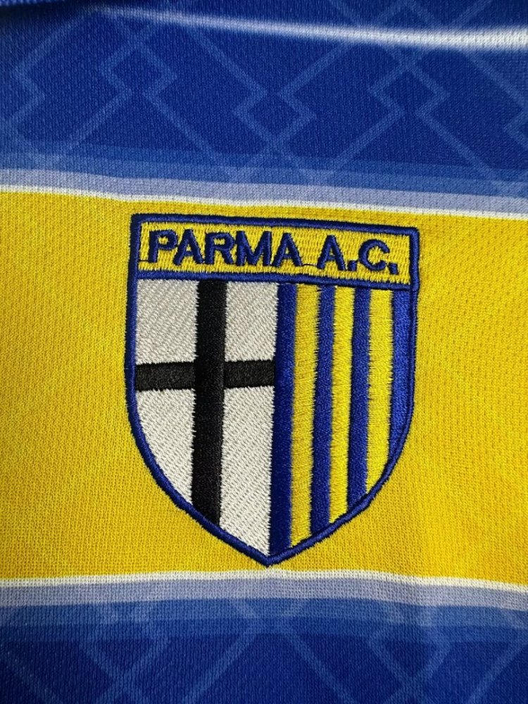 1998/99 season Parma home Long sleeved retro Fan version