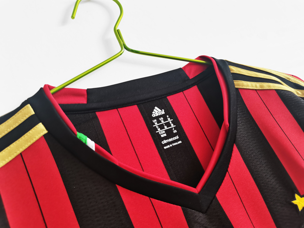 2013/14 season AC Milan home Long sleeved retro Fan version