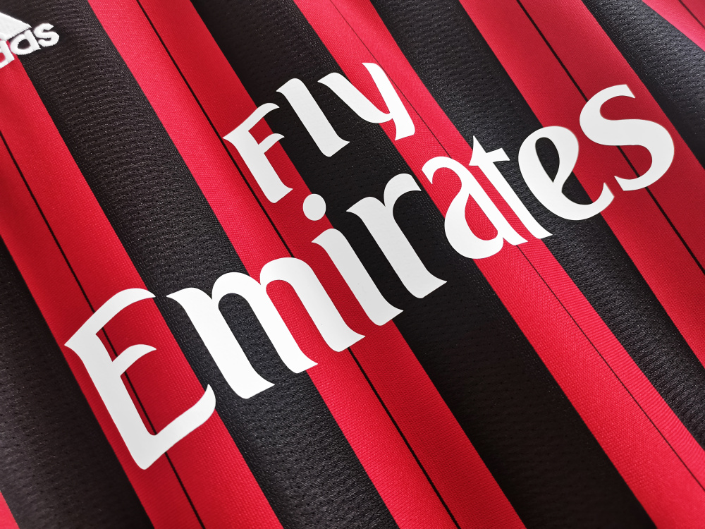 2013/14 season AC Milan home Long sleeved retro Fan version