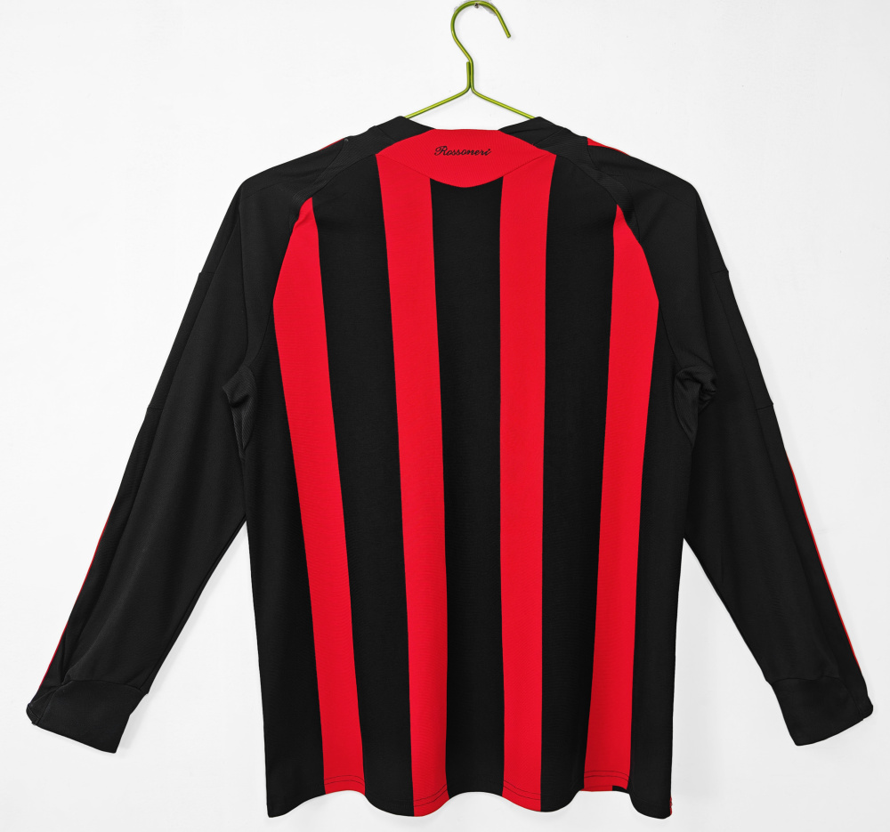 2008/09 season AC Milan home Long sleeved retro Fan version