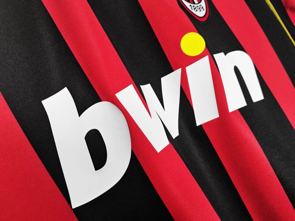 2006/07 season AC Milan home Long sleeved retro Fan version