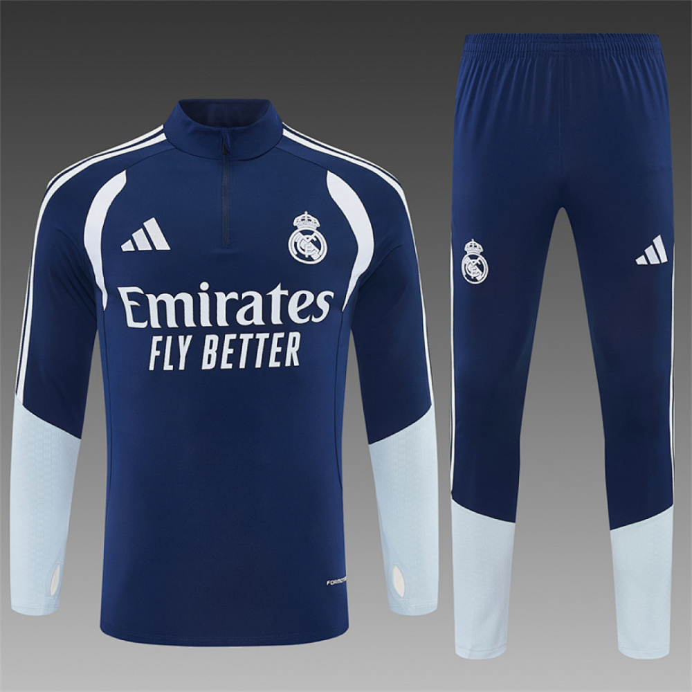 2627 Real Madrid CF Half zip training suit set