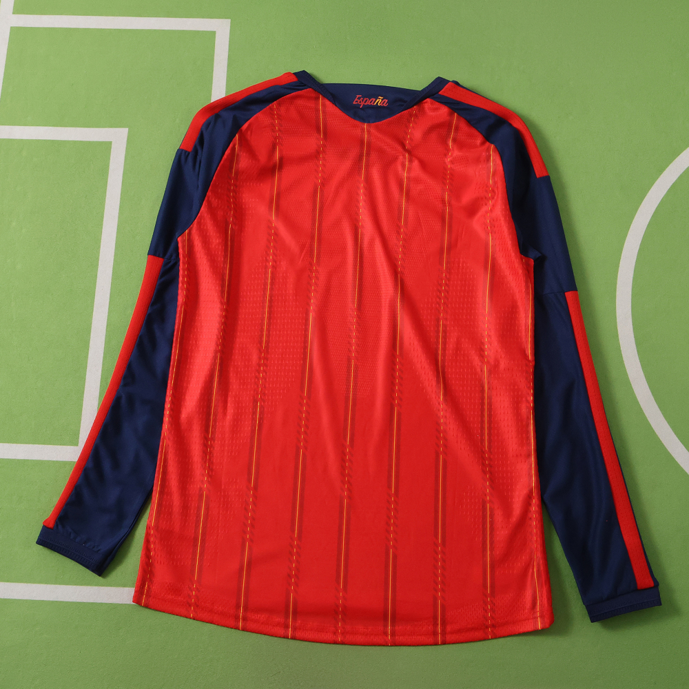 2026 FIFA World Cup Spain home Long sleeve Player version two star