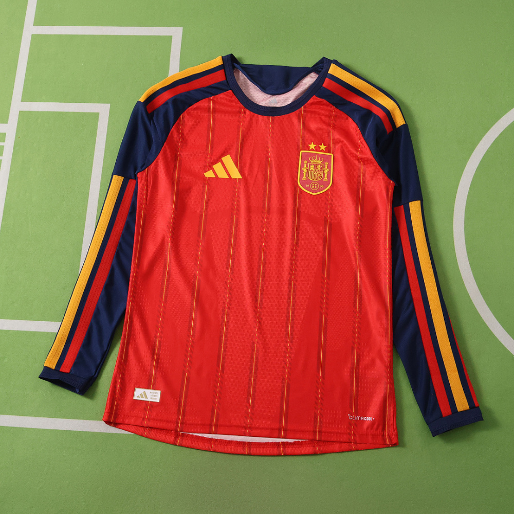 2026 FIFA World Cup Spain home Long sleeve Player version two star